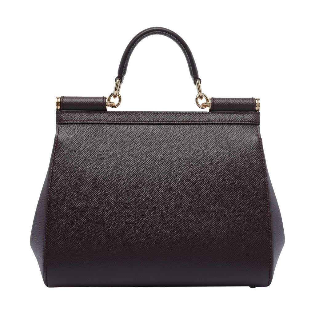 Dolce & Gabbana Large Sicily Leather Bag in Brown - view 3