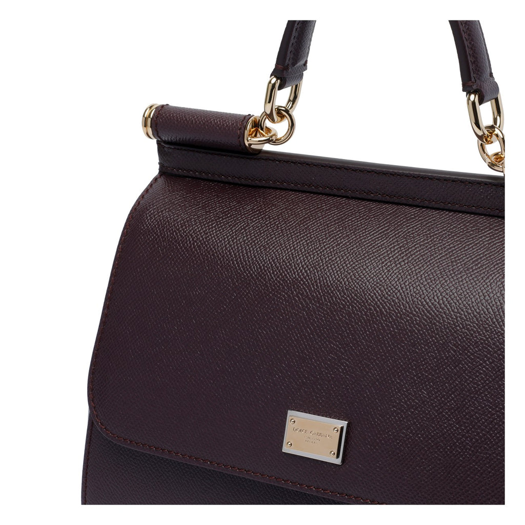 Dolce & Gabbana Large Sicily Leather Bag in Brown - view 4