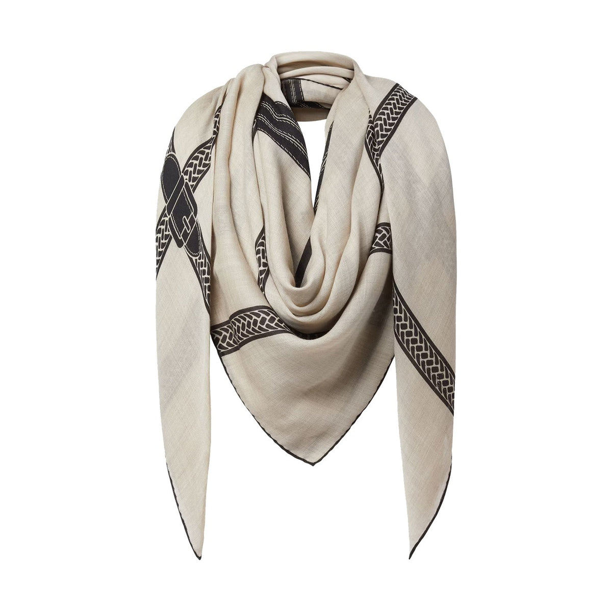 Fendi Selleria Cashmere Shawl in Beige - view 1