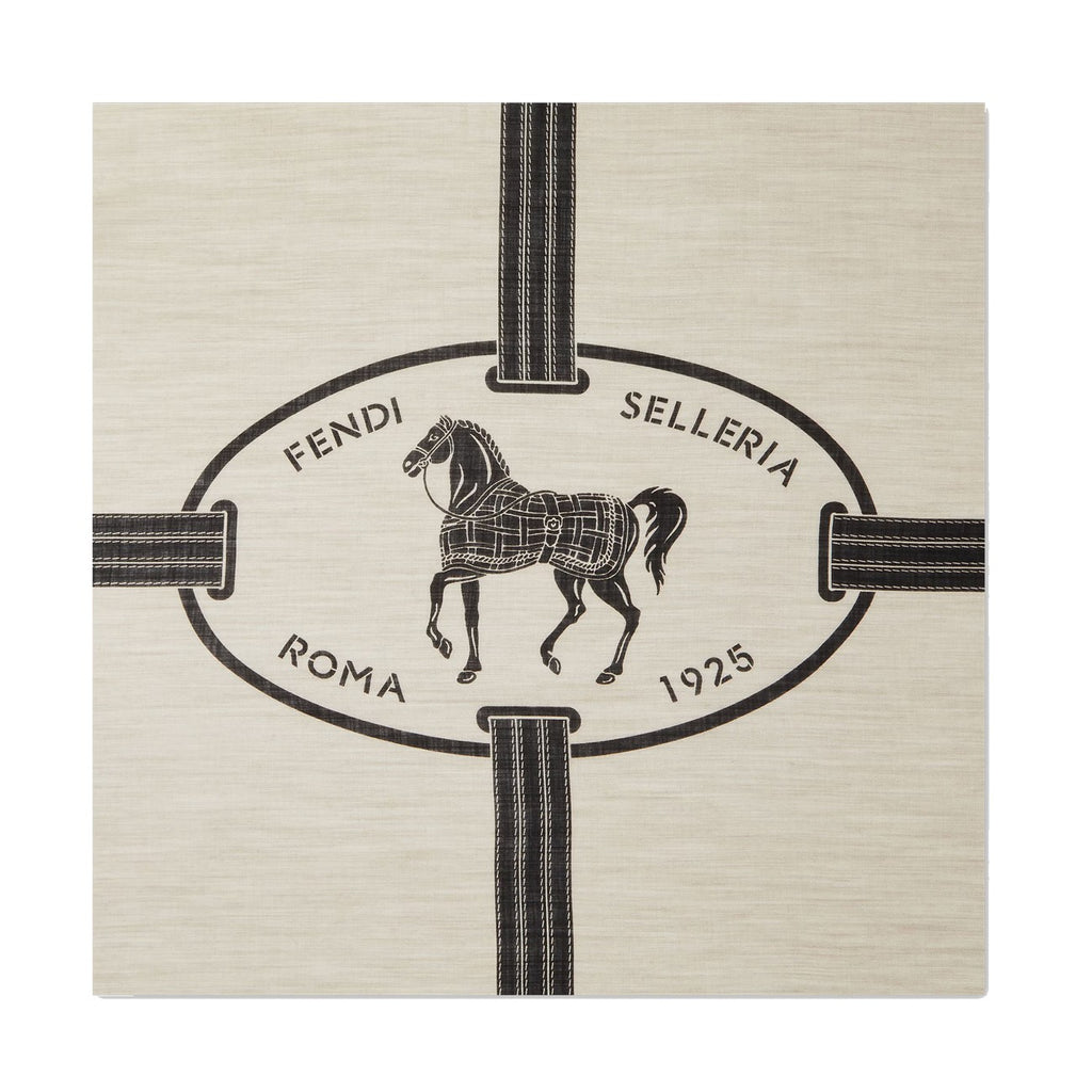 Fendi Selleria Cashmere Shawl in Beige - view 2
