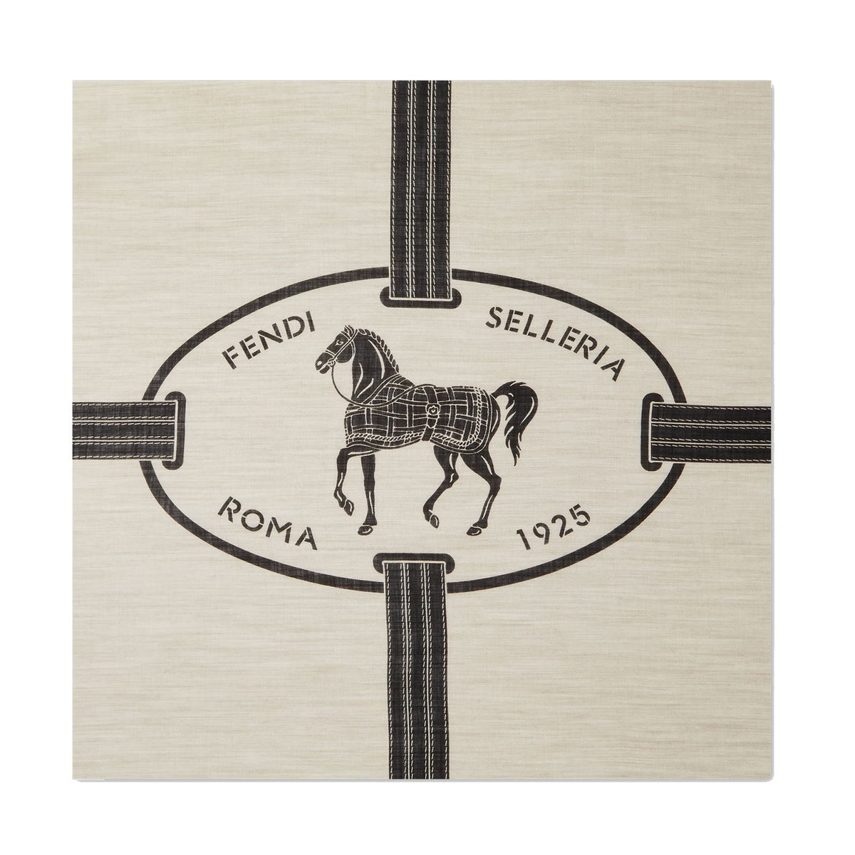 Fendi Selleria Cashmere Shawl in Beige - view 2