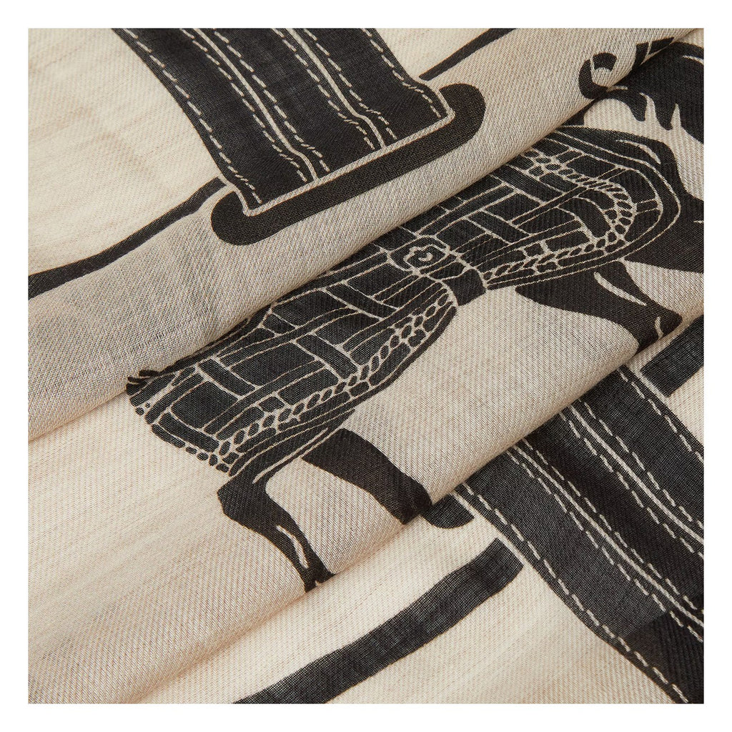 Fendi Selleria Cashmere Shawl in Beige - view 3