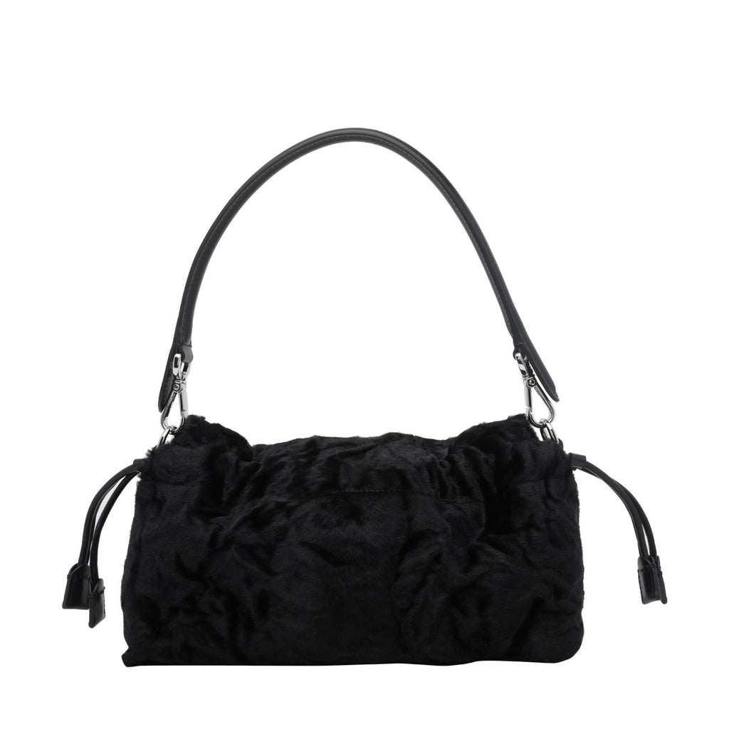 Fendi Medium Baguette Leather Bag in Black - view 3