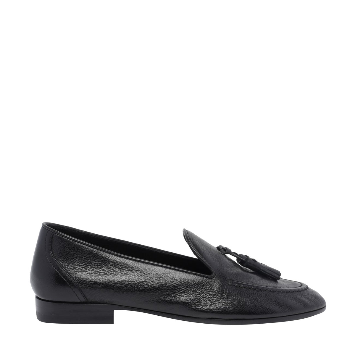 The Row Caden Suede Loafers in Black - view 1