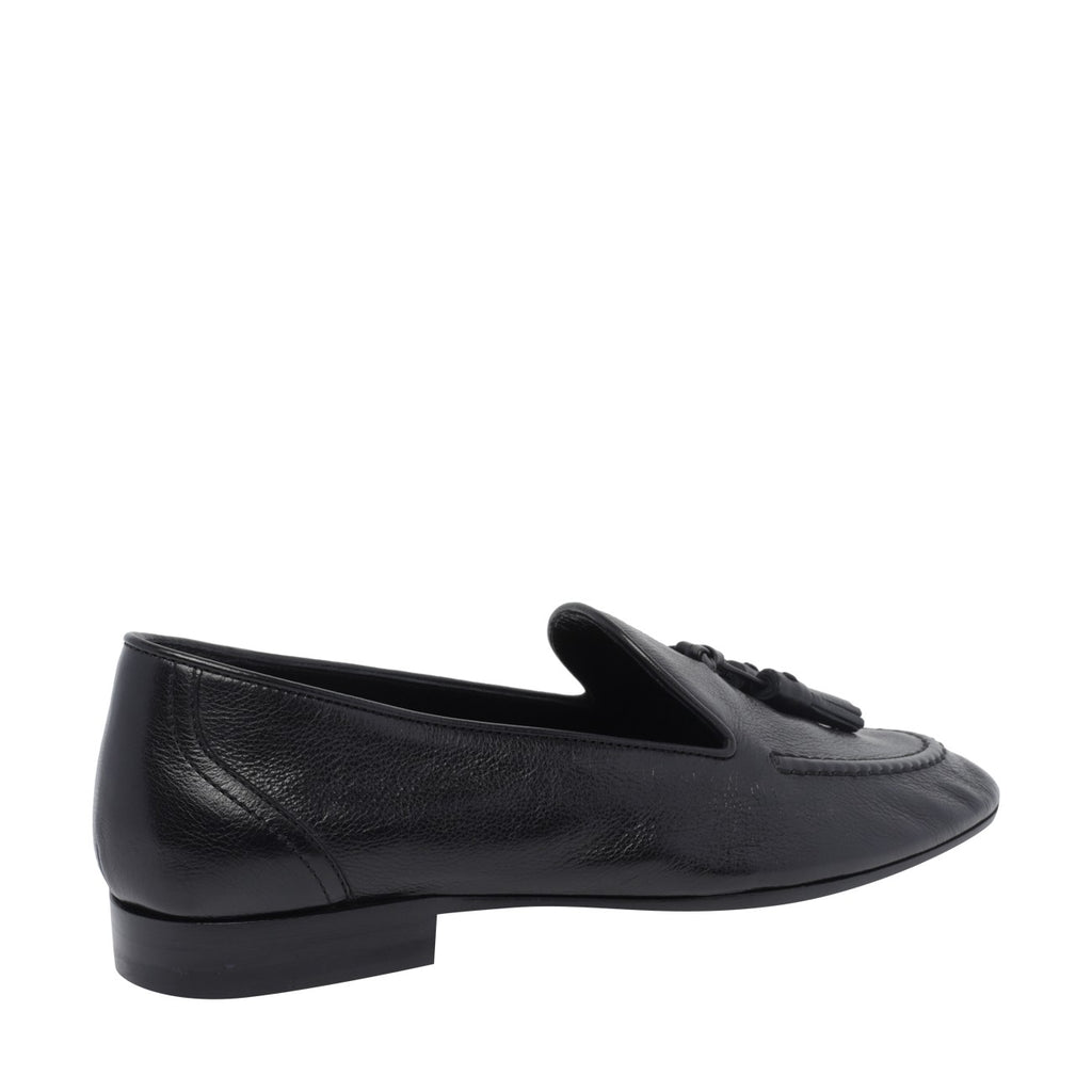 The Row Caden Suede Loafers in Black - view 3
