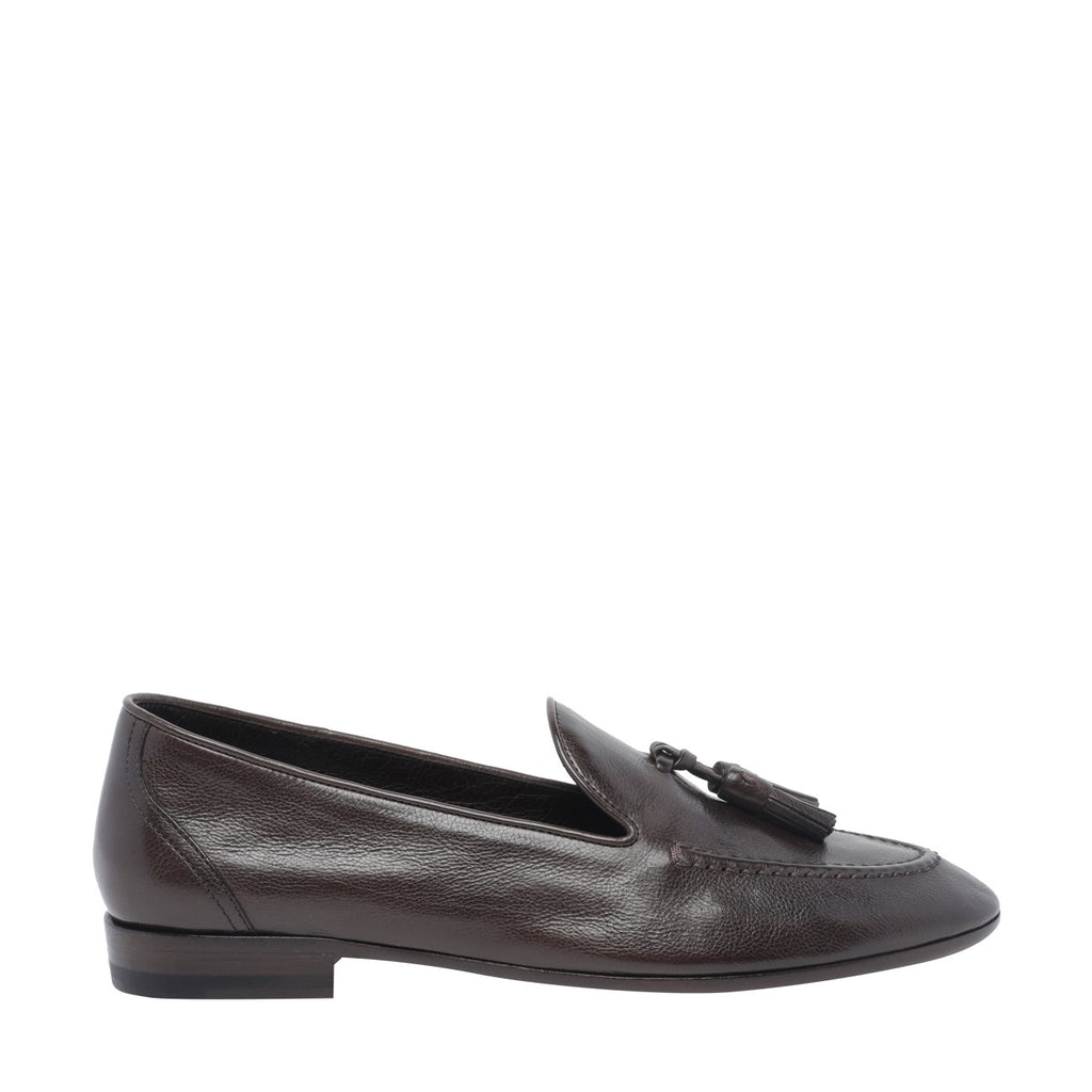 The Row Caden Suede Loafers in Brown - view 1
