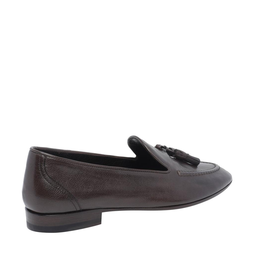 The Row Caden Suede Loafers in Brown - view 3