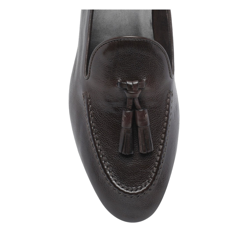 The Row Caden Suede Loafers in Brown - view 4