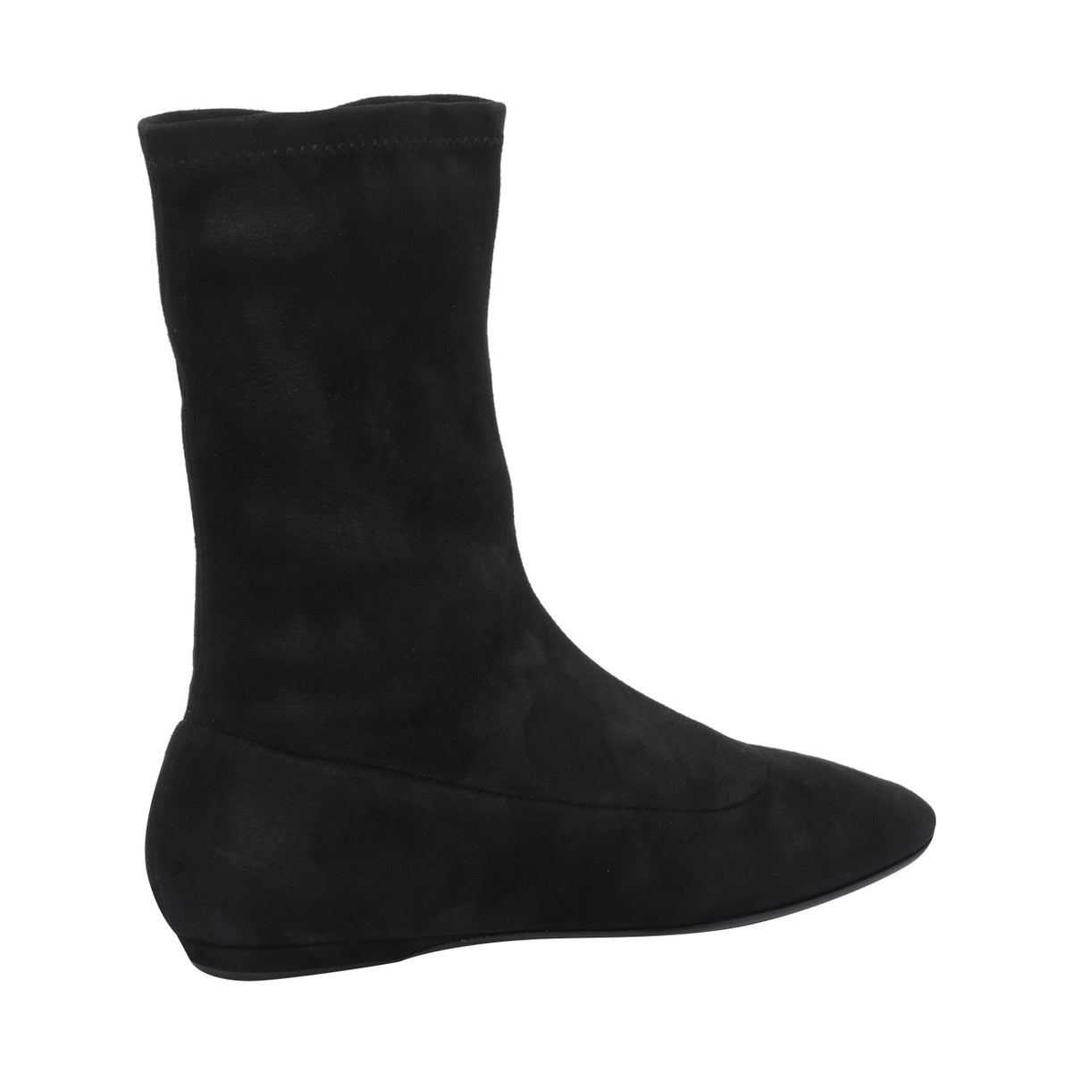 The Row Cindy Suede Booties in Black - view 3