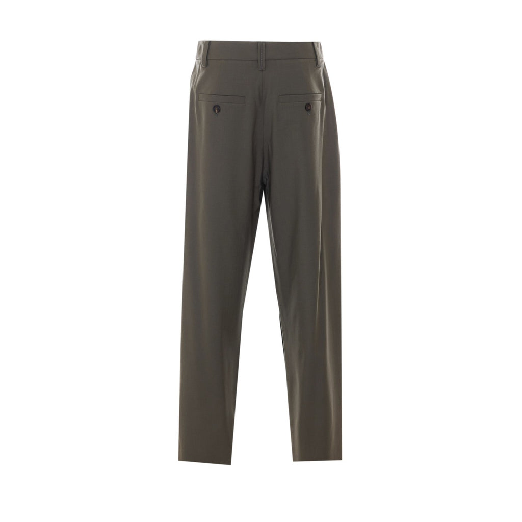 Brunello Cucinelli Wool Pants in Green - view 2