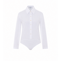 Alaia Basque Cotton Shirt in White - view 1