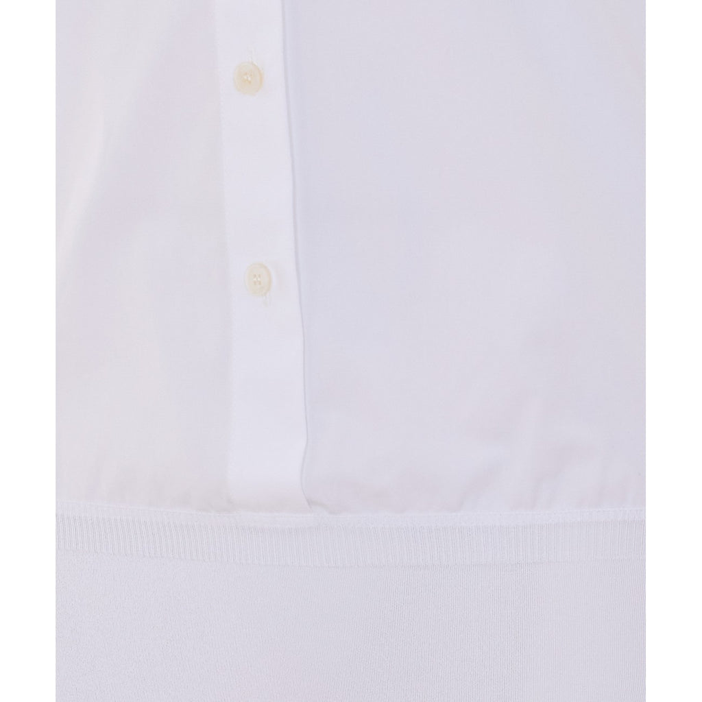 Alaia Basque Cotton Shirt in White - view 3