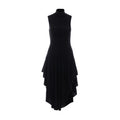 Alaia Triangle Wool Knit Dress in Black - view 1