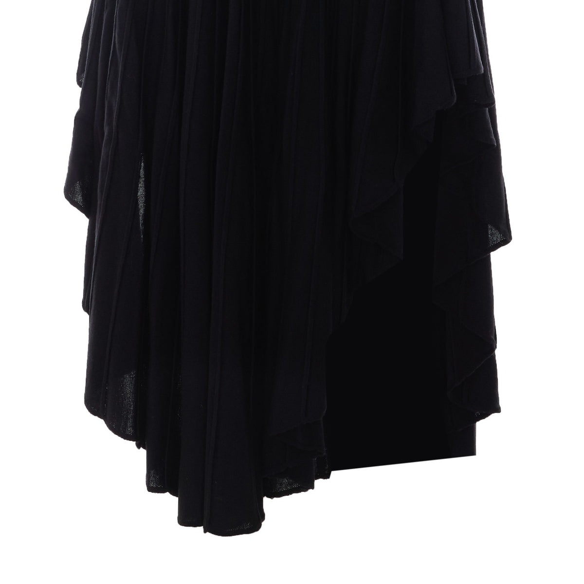 Alaia Triangle Wool Knit Dress in Black - view 3
