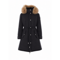 Moncler Women's Moustique Long Down Parka in Black - view 1