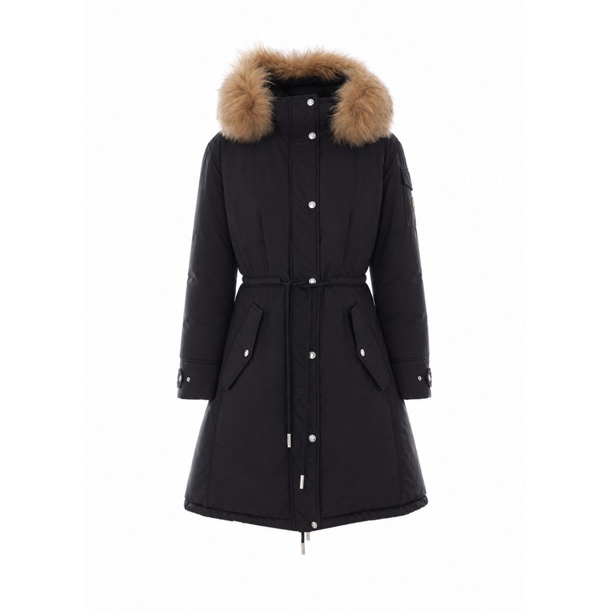Moncler Women's Moustique Long Down Parka in Black - view 1