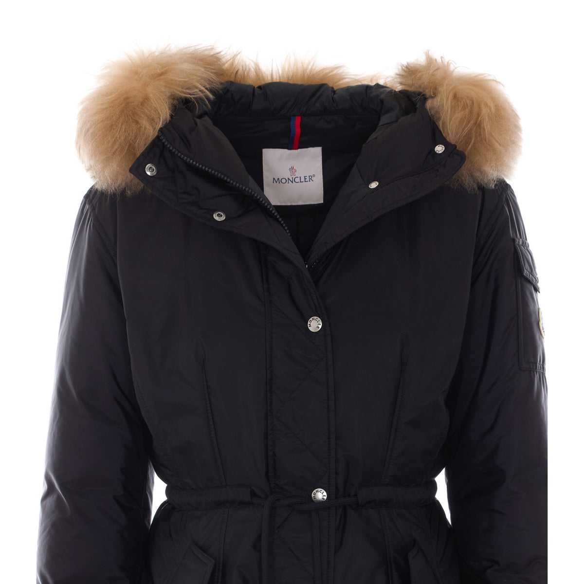 Moncler Women's Moustique Long Down Parka in Black - view 4