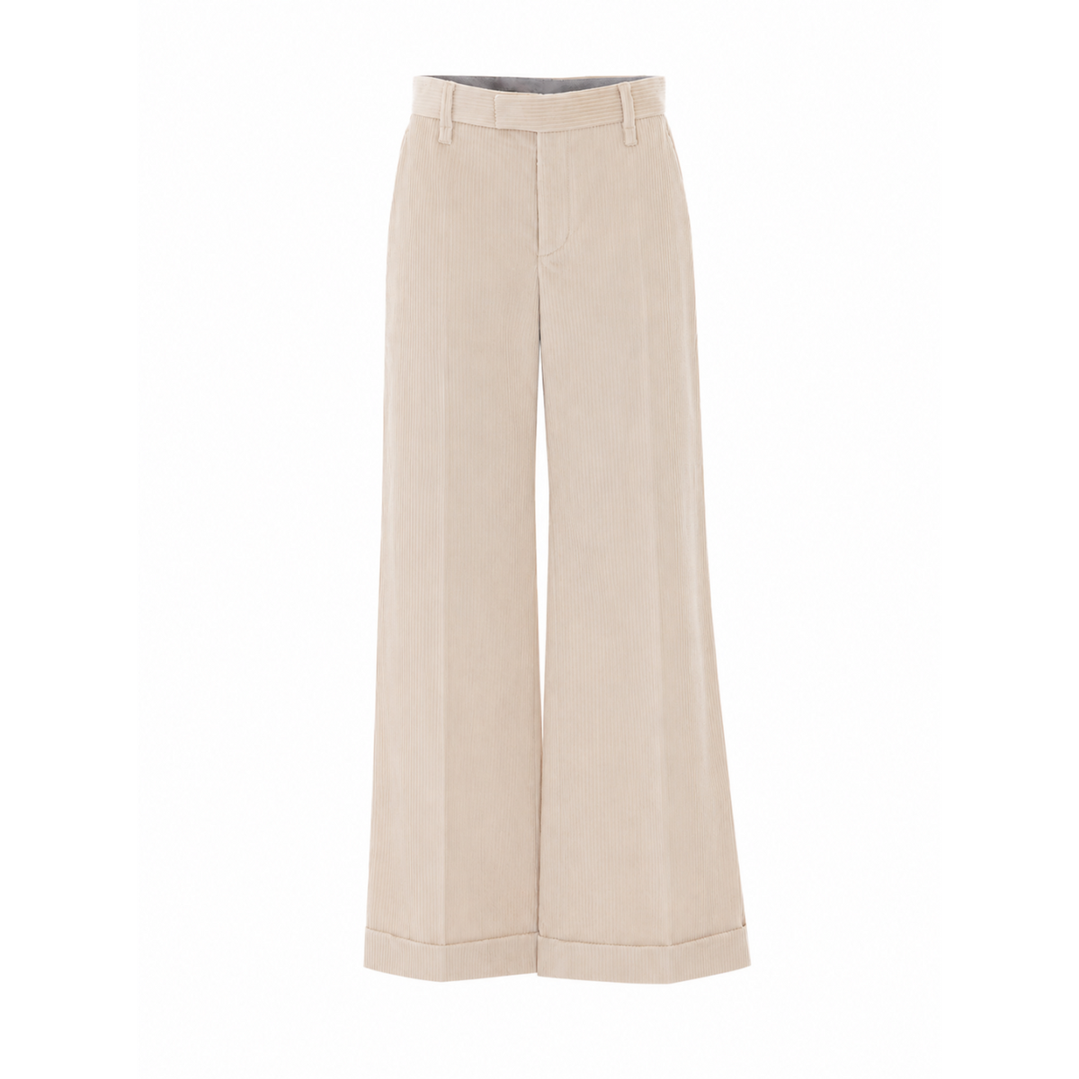 Brunello Cucinelli Women's Velvet Pants in Beige - view 1