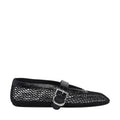 Alaia Women's Mesh Leather Ballet Flats in Black - view 1