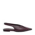 Brunello Cucinelli Women's Leather Slingback in Burgundy - view 1