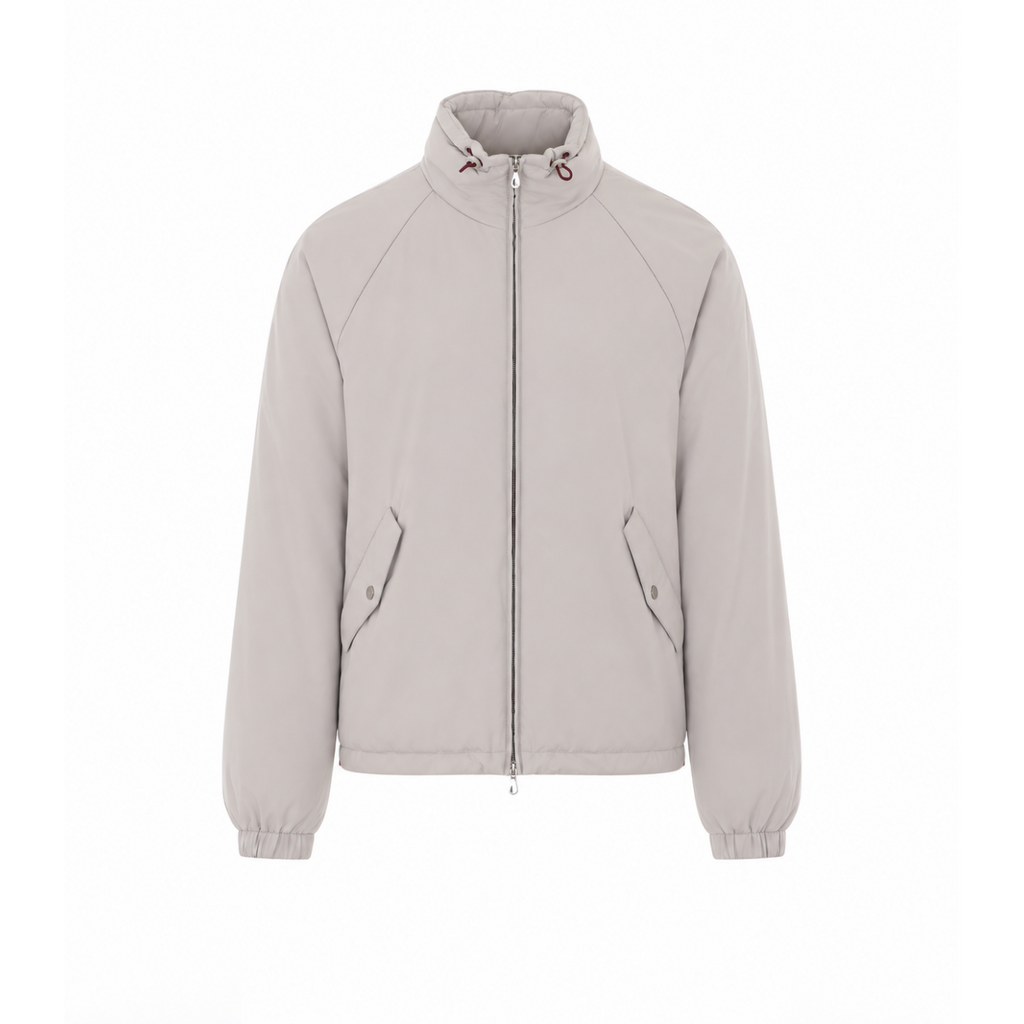 Brunello Cucinelli Men's Nylon Jacket in Light Grey - view 1
