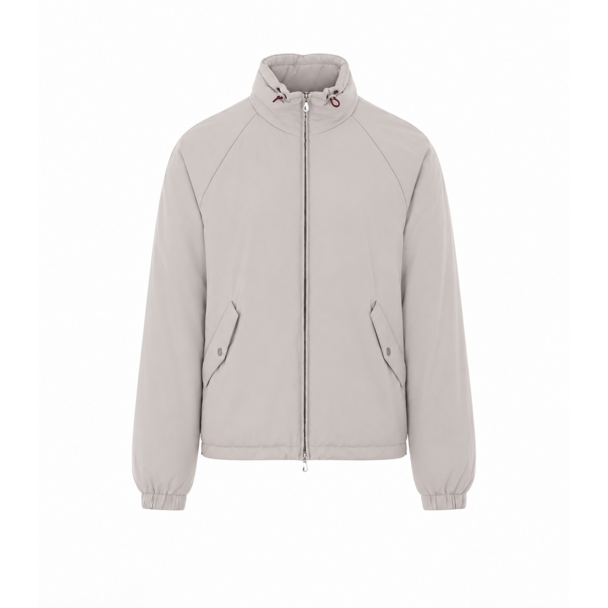 Brunello Cucinelli Men's Nylon Jacket in Light Grey - view 1