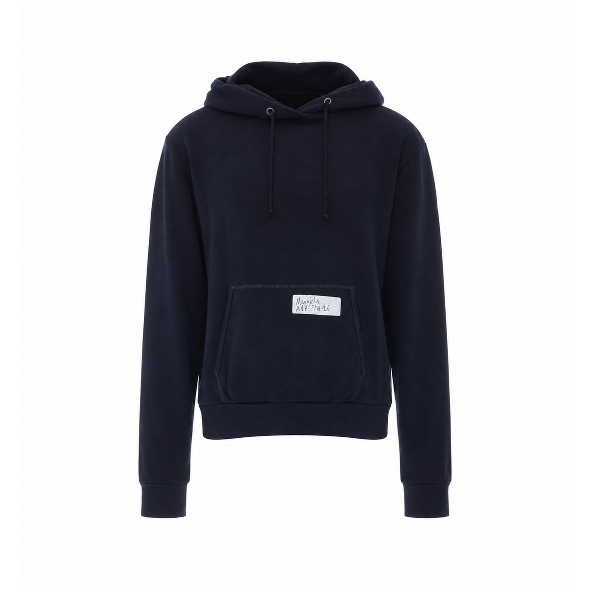 Maison Margiela Men's Cotton Hoodie in Navy Blue - view 1
