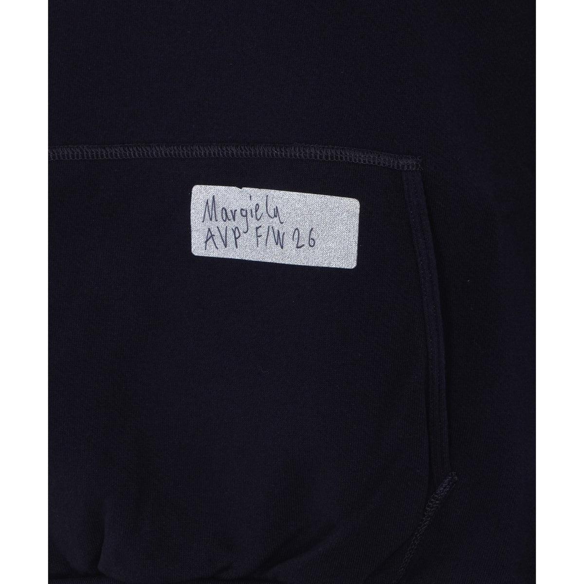 Maison Margiela Men's Cotton Hoodie in Navy Blue - view 3