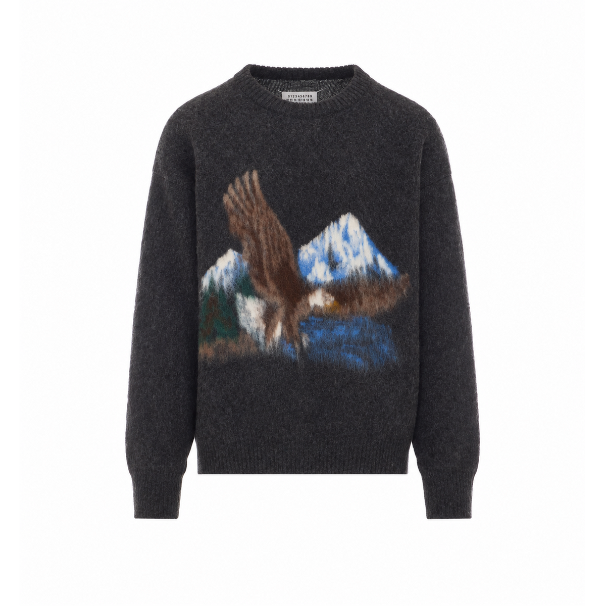 Maison Margiela Men's Wool Alpaca Sweater in Grey - view 1
