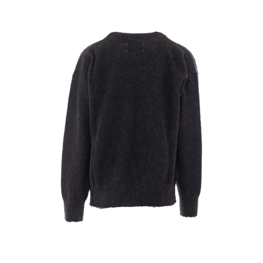 Maison Margiela Men's Wool Alpaca Sweater in Grey - view 2