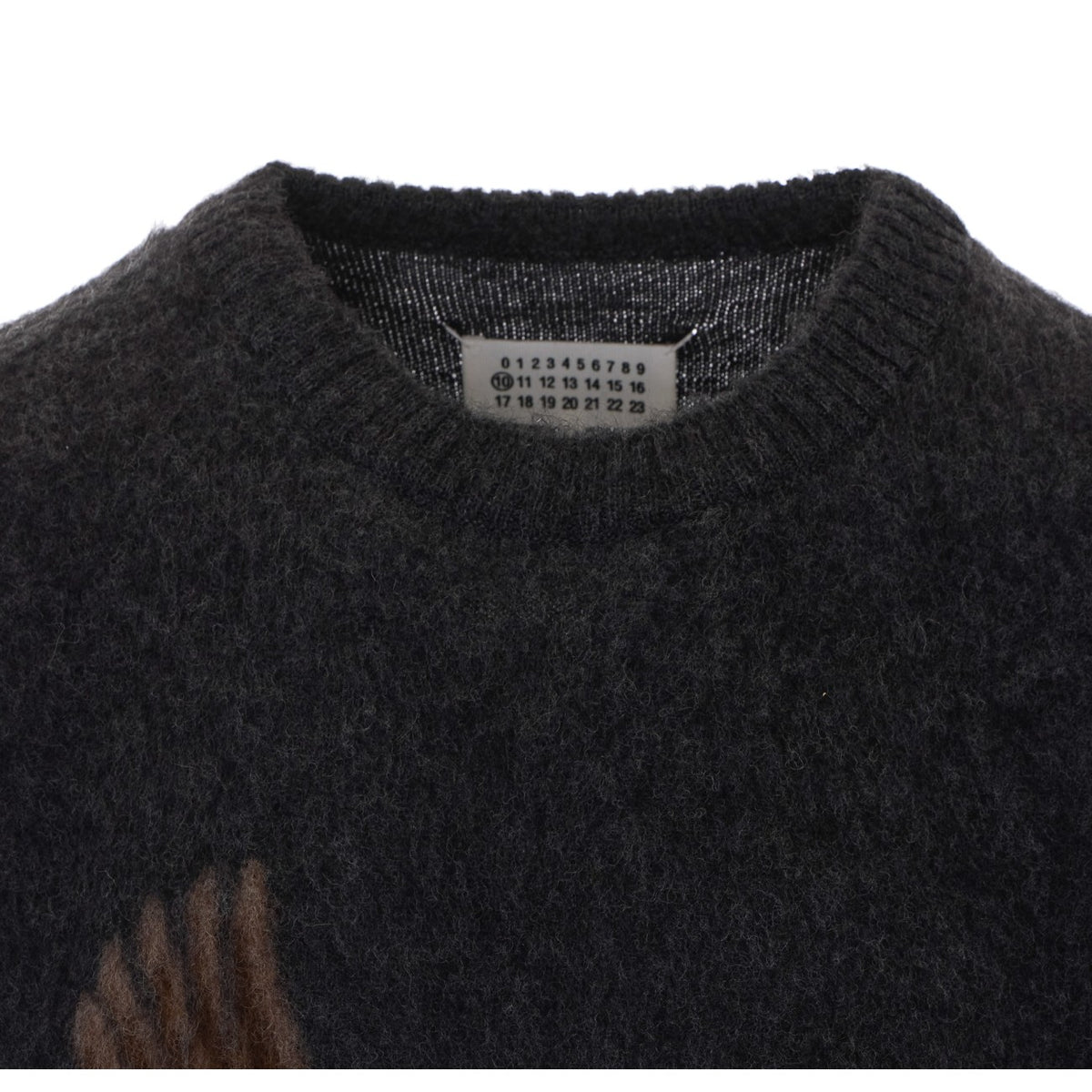 Maison Margiela Men's Wool Alpaca Sweater in Grey - view 4
