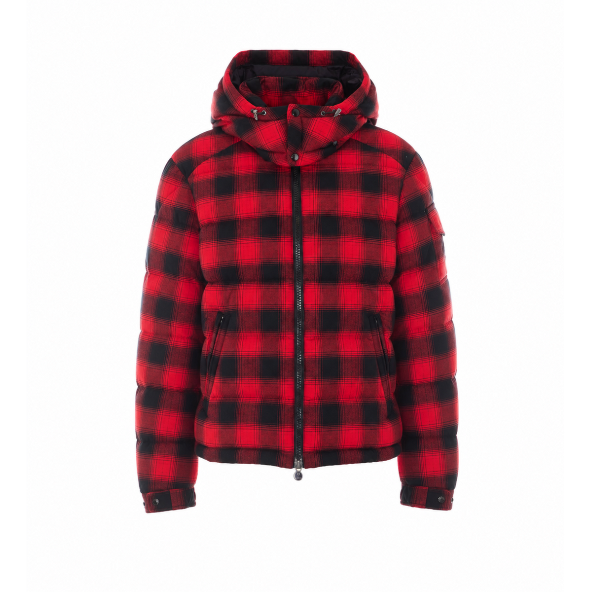 Moncler Men's Airor Check Down Jacket in Red - view 1