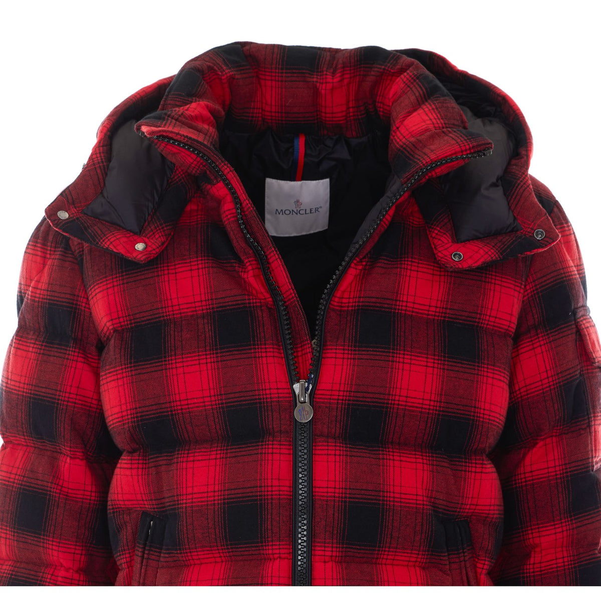 Moncler Men's Airor Check Down Jacket in Red - view 4