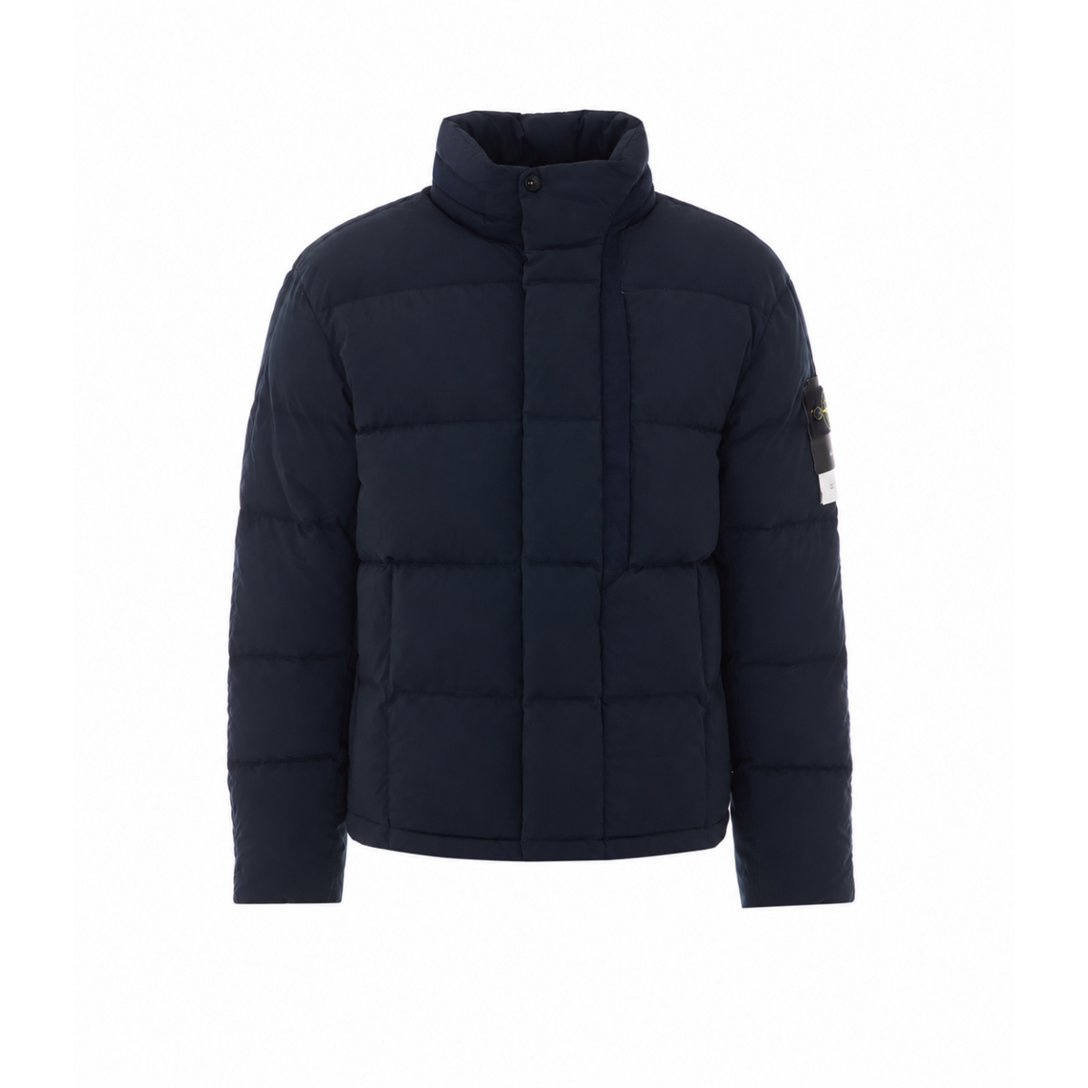 Stone Island Men's Cotton Nylon Down Jacket in Navy Blue - view 1
