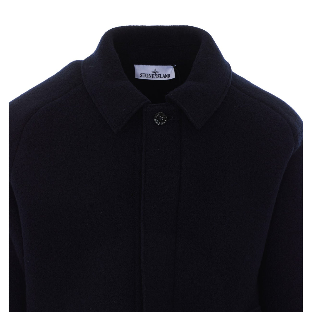Stone Island Men's Virgin Wool Jacket in Navy Blue - view 4
