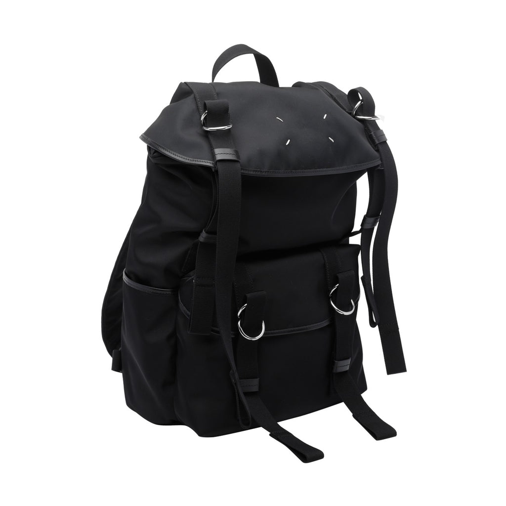 Maison Margiela Men's High Tech Fabric Backpack in Black - view 2