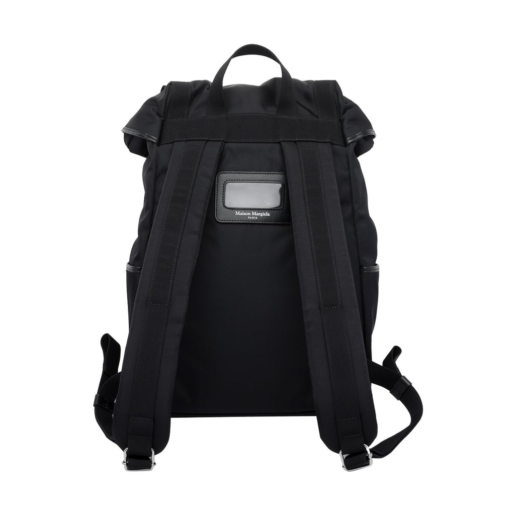 Maison Margiela Men's High Tech Fabric Backpack in Black - view 3