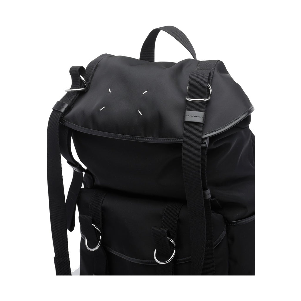 Maison Margiela Men's High Tech Fabric Backpack in Black - view 4