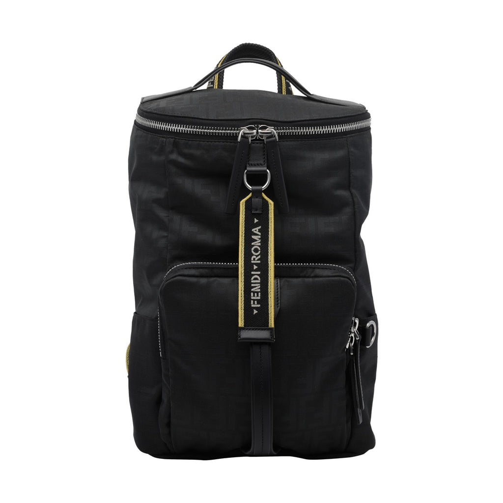 Fendi Men's Superlight FF Canvas Backpack in Black - view 1