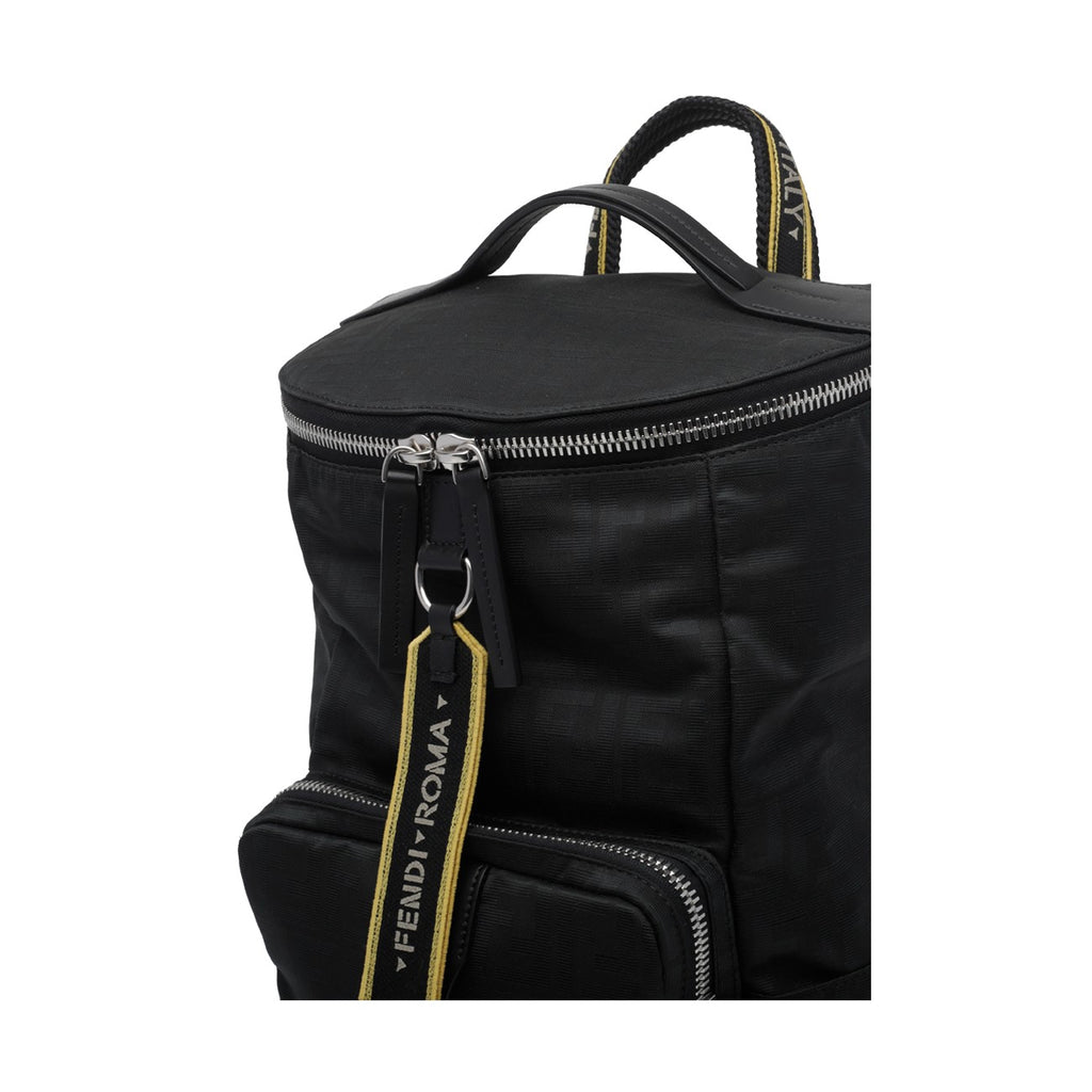 Fendi Men's Superlight FF Canvas Backpack in Black - view 2
