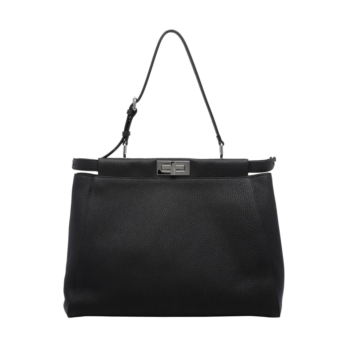 Fendi Men's Large My Peekaboo Leather Bag in Black - view 1