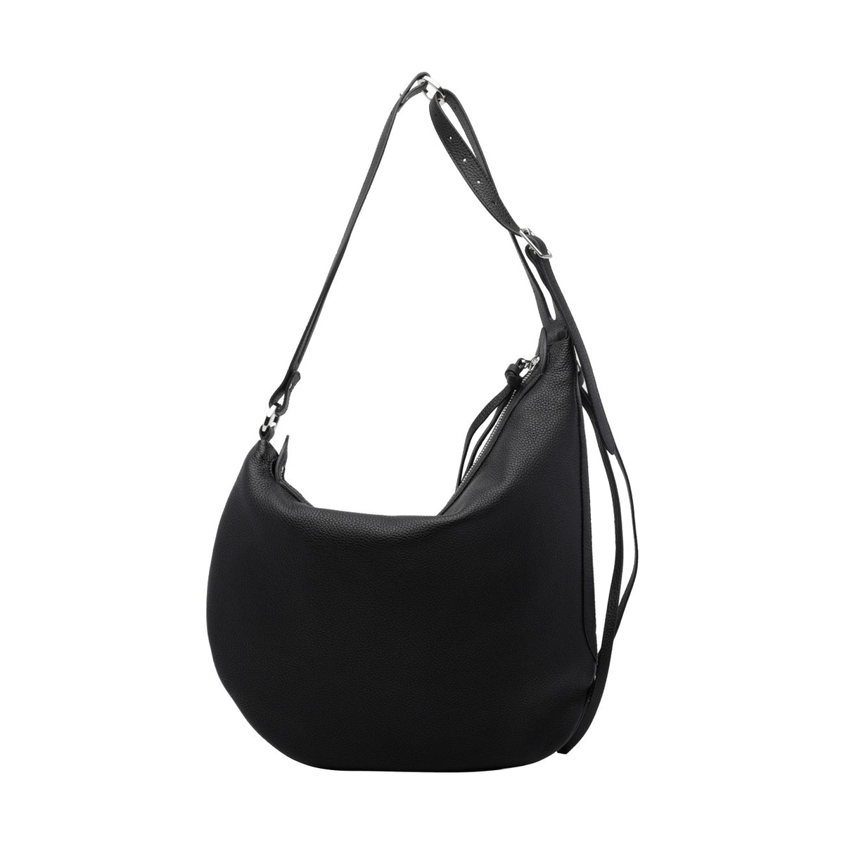 Fendi Men's Large Oyster Leather Shoulder Bag in Black - view 4
