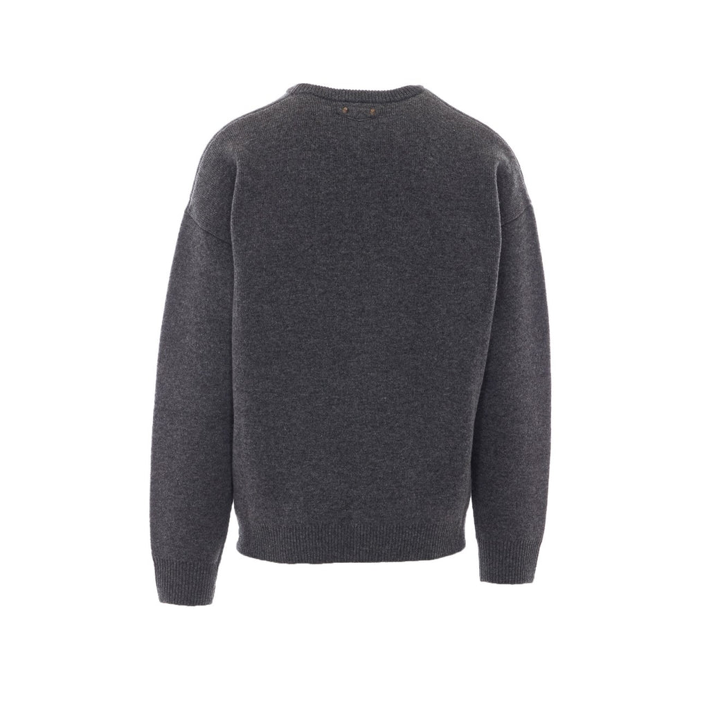 Balenciaga Men's Wool Sweater in Grey - view 2