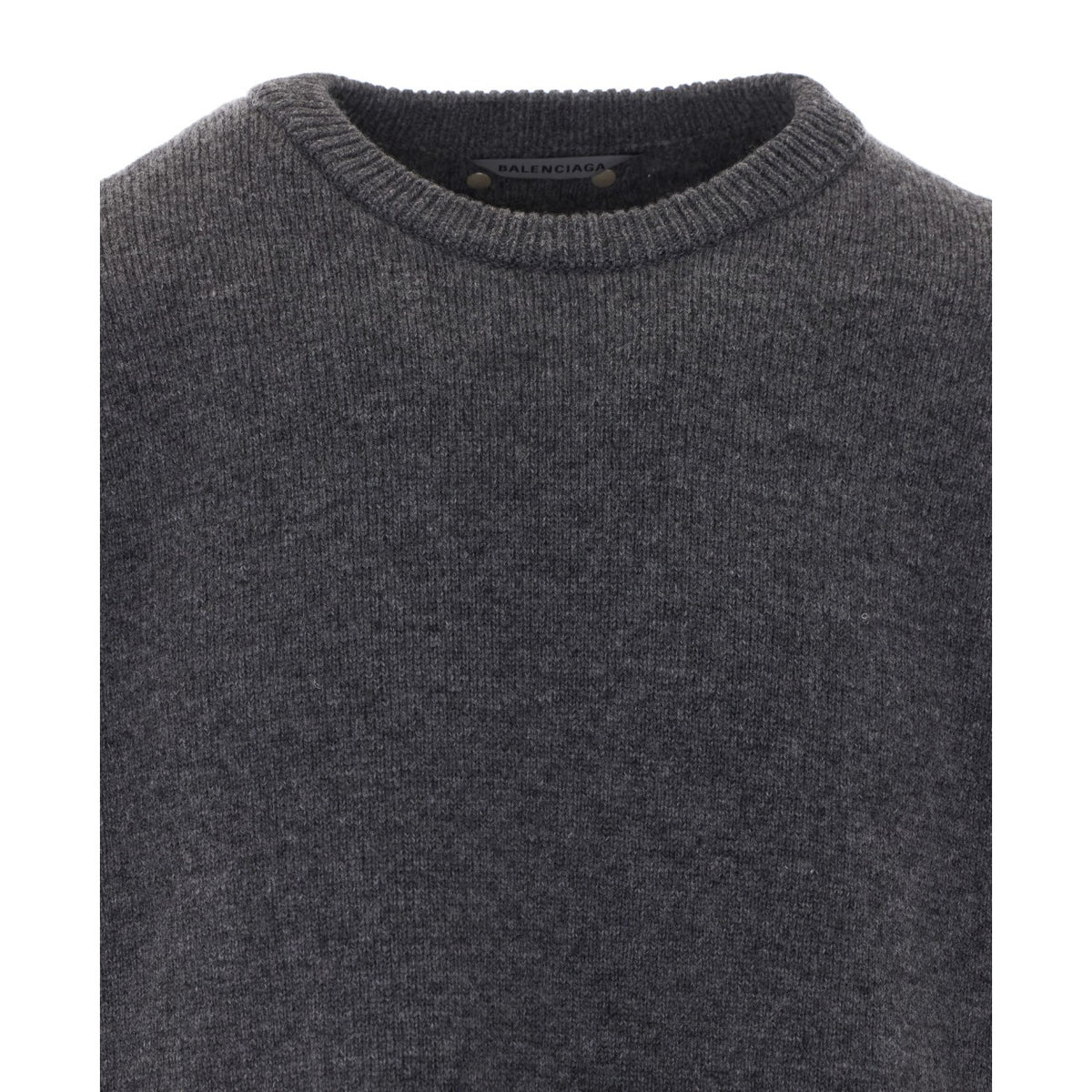 Balenciaga Men's Wool Sweater in Grey - view 4