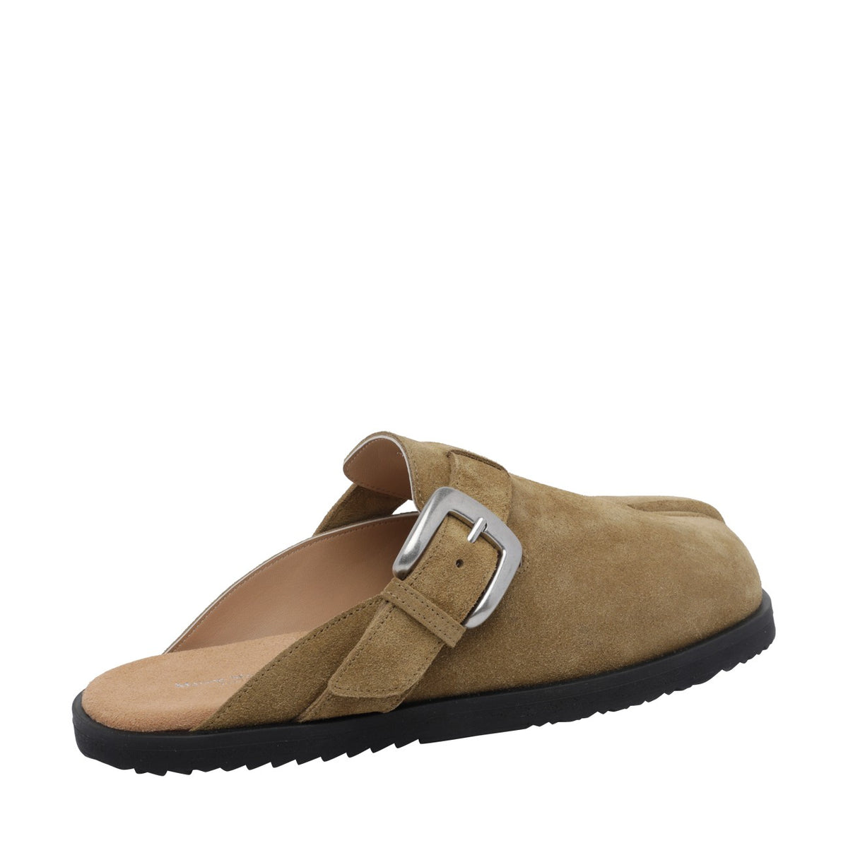 Maison Margiela Men's Suede Tabi Mules in Beige - view 4