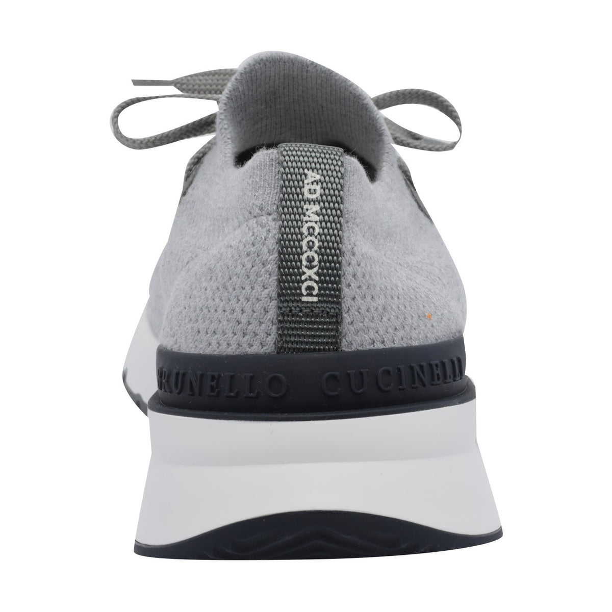Brunello Cucinelli Men's Knit Runner Sneakers in Grey - view 2