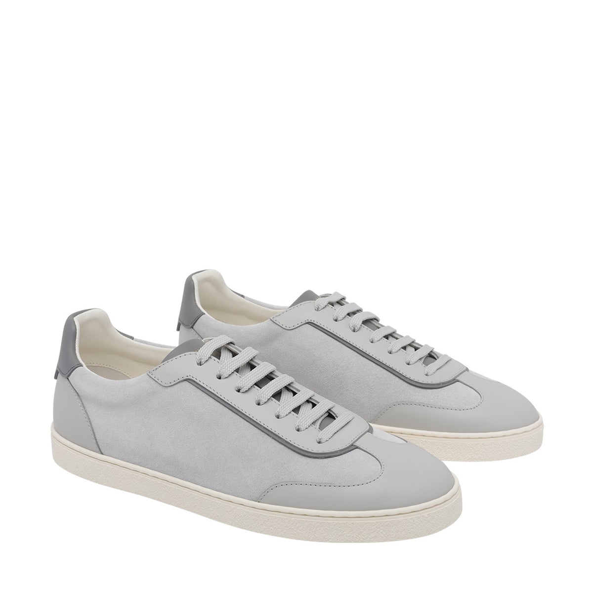 Brunello Cucinelli Men's Suede Sneakers in Grey - view 3
