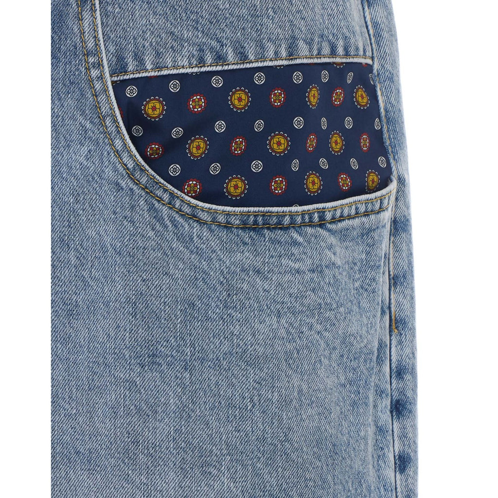 Maison Margiela Men's Denim Patchwork Jeans in Blue - view 2