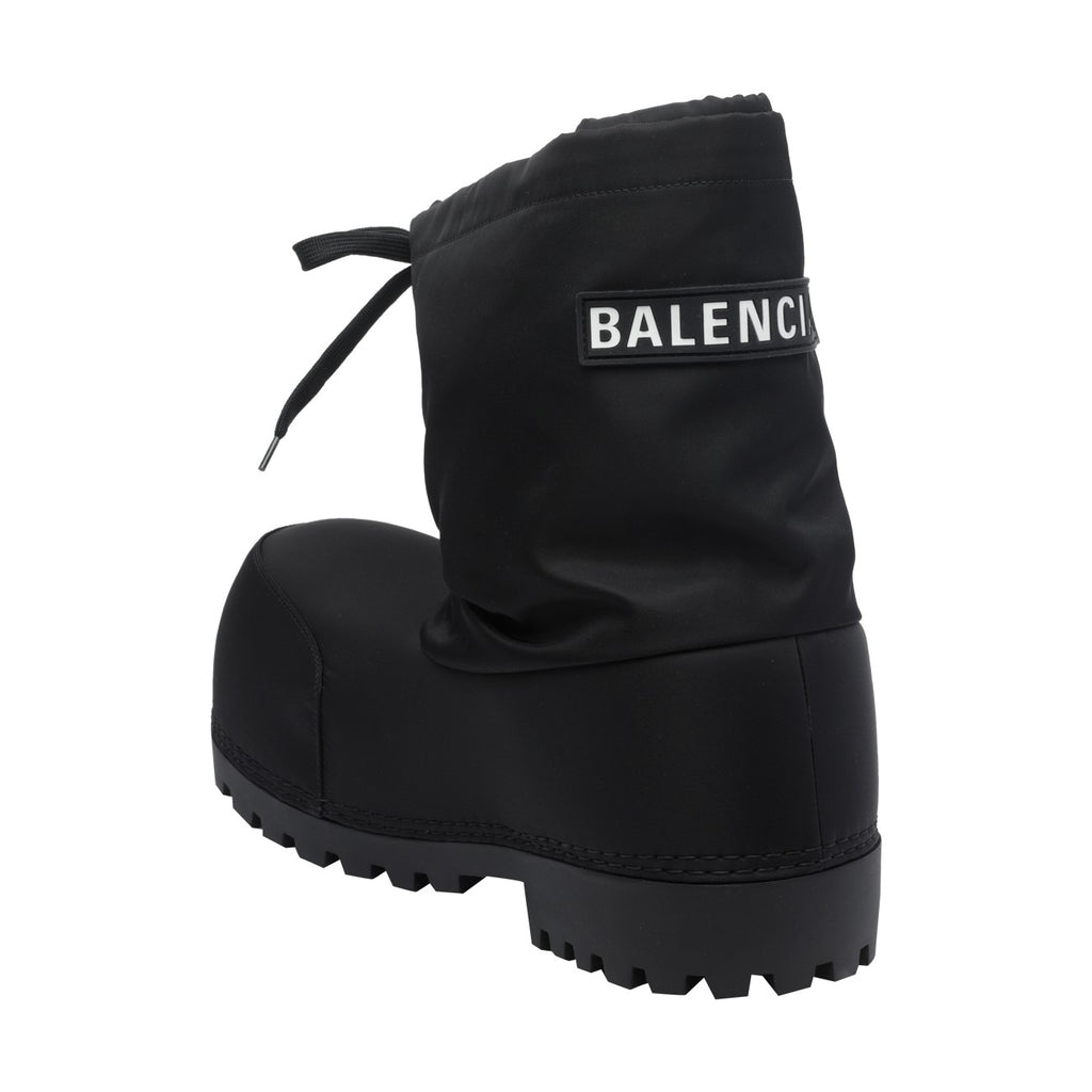 Balenciaga Men's Nylon Alaska Low Booties in Black - view 4
