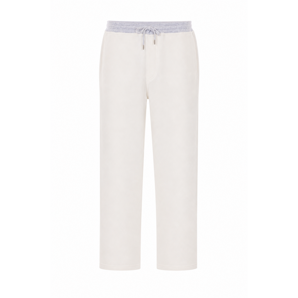 Brunello Cucinelli Men's Cotton Track Pants in White - view 1